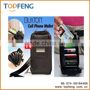Buxton Cell Phone Wallet Wholesale Buxton Cell Phone Wallet GENUINE LEATHER as Seen on TV thumbnail-1