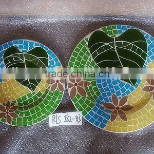 Mosaic Glass Cheap Decorative Plates thumbnail-1