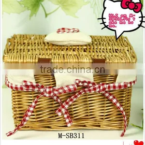 Christmas Empty Wicker Basket Wholesale thumbnail-3
