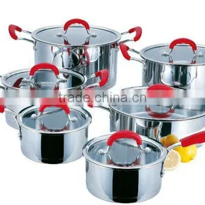 Stainless Steel High-quality 12pieces Cooking Pot Set thumbnail-1