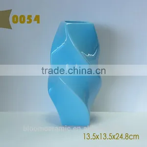 Blue Ceramic Decorative Vase thumbnail-6