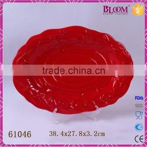 Wedding Decoration Ceramic Oval Dinner Plates thumbnail-1