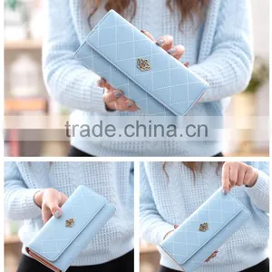 Wholesale Lovely Fashion Lady's Clutch Long Purse Leather Wallet Bag Men Cltch Handbag thumbnail-5