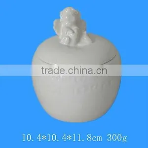 White Ceramic Candy Jars thumbnail-1