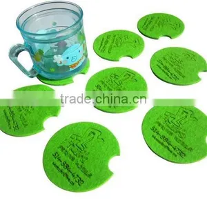 2017 Hot New Products China Supplier Wholesale Website Custom Felt Handmade Fancy Glass Tea Cup Mats Made in China thumbnail-1