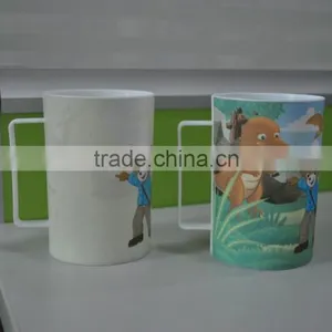 Kids Use Food Grade Plastic Mugs With Handles for Promotional thumbnail-2