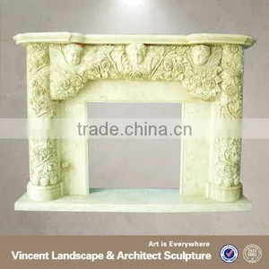 2015 Contemporary Home Decor Marble Wood Burning Fireplace Mantel thumbnail-1