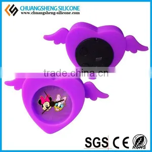 Hot Selling Angle Wing Cute Silicone Clock for Children thumbnail-1