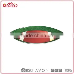 EU Certifictated Creative Rugby Shape Plastic Tray , Titan Gel Minecraft Unique Melamine Tray thumbnail-1