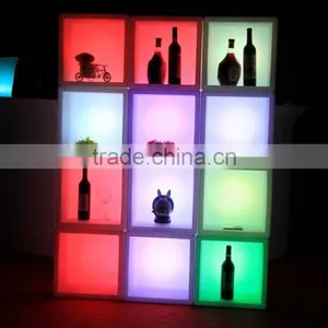 Led Bar Furniture/ Led Cube Plastic Cube Shelves/led Cubic Tank thumbnail-1
