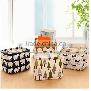 Cute Linen Desk Storage Case Cosmetic Stationery Jewellery Organizer Holder thumbnail-4