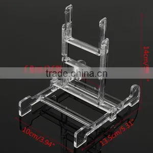 Clear Adjustable Easel Display Stand 3''-5'' Plate Bowl Photo Frame Book Artwor thumbnail-3