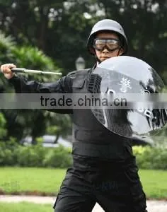 Diameter 530mm Round Shield Anti Riot Protective Shield/Transparent Polycarbonate Riot Shield thumbnail-5