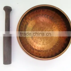 High Quality Buddhist Meditation Healing Tibetan Singing Bowl thumbnail-1