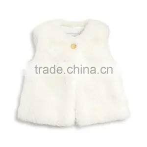 Infant Girls' Faux Fur Vest Wholesale Children's Boutique Clothing Kids Clothes HSC5623 thumbnail-2