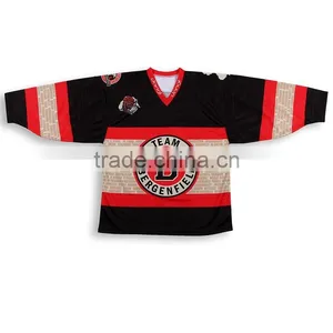 2017 Quick Dry Mens Custom Reversible Hockey Jerseys thumbnail-2