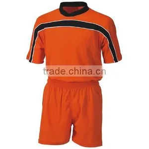 Orange and Black Color Soccer Suit thumbnail-1