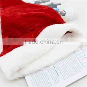 Decoration Red and White Ornament Santa Clause Christmas Hats Handmade Christmas Santa Hat thumbnail-3
