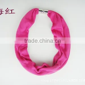Cheap Custom Polyester Short Scarves Floral Print Colloer Scarves Jewelry Factory Directly Sales Infinity Scarves Manufacturer thumbnail-5