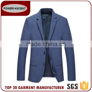 Wholesale Men Fashion Business Suit Jacket Blazer With Interior Pocket thumbnail-1
