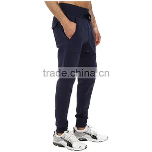 Men Knit Plain Side Pockets Pants thumbnail-3