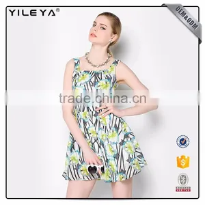 Cute Pattern Floral-Printing Advanced Apparel Dresses thumbnail-1