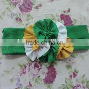2016 Newest and Fashion Elastic Hair Band,three Flower Shape Headband,bright Colorful Hair Band With Elastic thumbnail-3