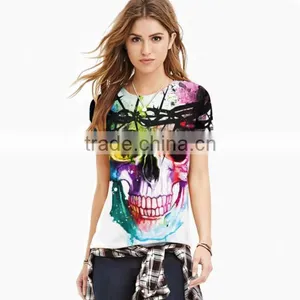 Womens Custom t Shirts Words and Picture Printing Cool T-shirt Short Sleeve Summer Tshirts Oem thumbnail-5