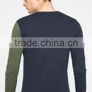2017 Factory Wholesale Woollen Two Color Knit Design Mens Sweater for Sale thumbnail-4
