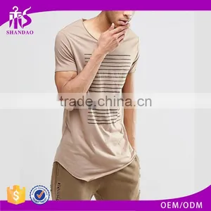 2017 Hot Selling Guangzhou Shandao Factory Manufacture Fancy Design Casual Summer 180g 100% Cotton Short Sleeve O-Neck T Shirt thumbnail-1