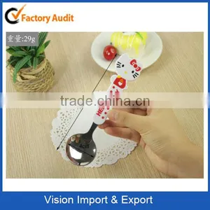 Best Selling Carton Spoon Stainless Steel Children Spoon for Promotion thumbnail-1