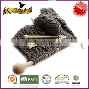 Thick Blended 50% Wool 50% Acrylic Yarn for Scarf Knitting thumbnail-1