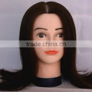 Beauty School Human Hair Trainning Head Salon Teaching Head Hair Styling Head thumbnail-2