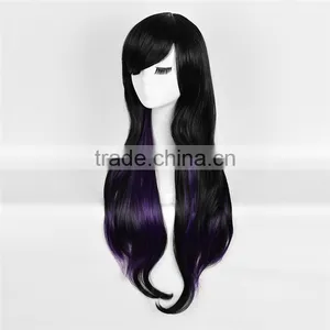 Factory Direct Sale Synthetic Wig Cosplay Very Long Black Hair Wig thumbnail-4