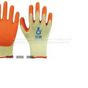 10G TC Gloves With Latex Coated Crinkle.work Gloves Safety Gloves Coated Gloves Protective Gloves Dipping Gloves thumbnail-1