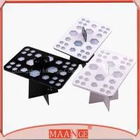High End Black Circular Hole Shelf for Drying the Cosmetic Makeup Brush thumbnail-1
