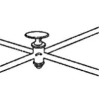 Four-way Cross-shaped Stopcock thumbnail-1