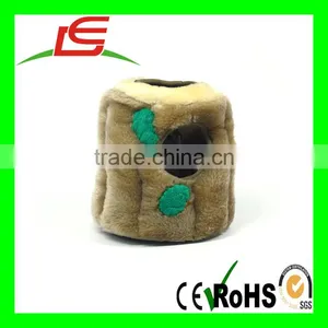 R0928 Brown Hollow Squirrel Dog House Plush With Three Squirrel thumbnail-4