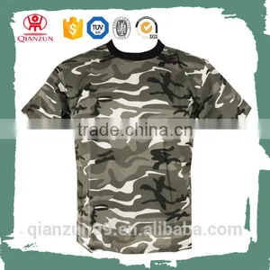 Custom Scoop Neck Organic Cotton Army t Shirt Wholesale Cheap thumbnail-4
