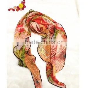 PRINTED POLYESTER SCARF thumbnail-2