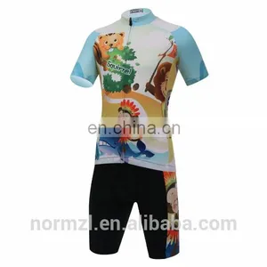 Comfortable Boys Children Cycling Jerseys Tight Bicycle Short Clothes Outdoor Sports Clothing For Kids thumbnail-1