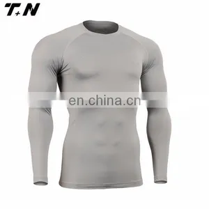 Wholesale Mma Bjj Compression Shirts Rash Guard Rashguard Lycra thumbnail-3