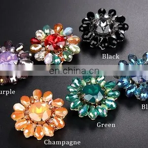 Top Crystal Glass Sparkling Women Brooch Fashion Jewelry 6 Colors Wholesale thumbnail-2