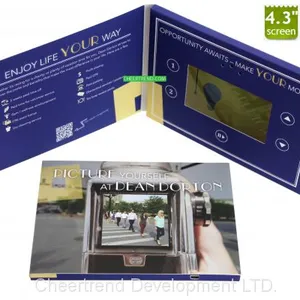 New Product Lcd Screen 4.3 Inch Promotional Video Message Card For Business Invitation thumbnail-5