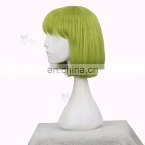 Styler Brand Cheap Straight Short Wig Anime Synthetic Cosplay Green Custom Bob Wig thumbnail-2