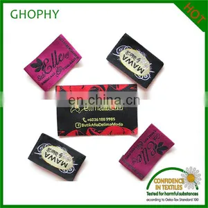 Wholesale Soft Material Woven Clothing Damask Customized Woven Label thumbnail-3