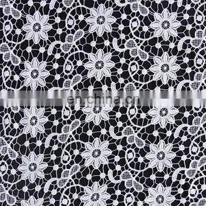 2017 Hot Sale Whtie Milk Silk Flower Embroidery Lace Fabric thumbnail-4