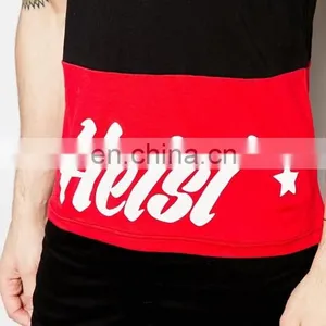 Red Printing Black o Neck Digital Printing Men Comfort Colors Tshirts thumbnail-3