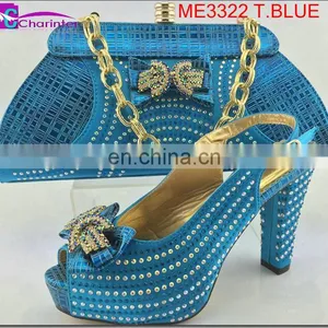 Italian Ladies Shoes and Bag Set ME3322 thumbnail-4
