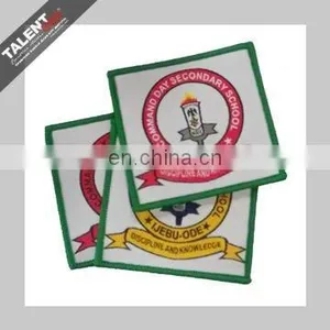 Custom Woven School Logo Badge Patch for Uniform Garment thumbnail-4